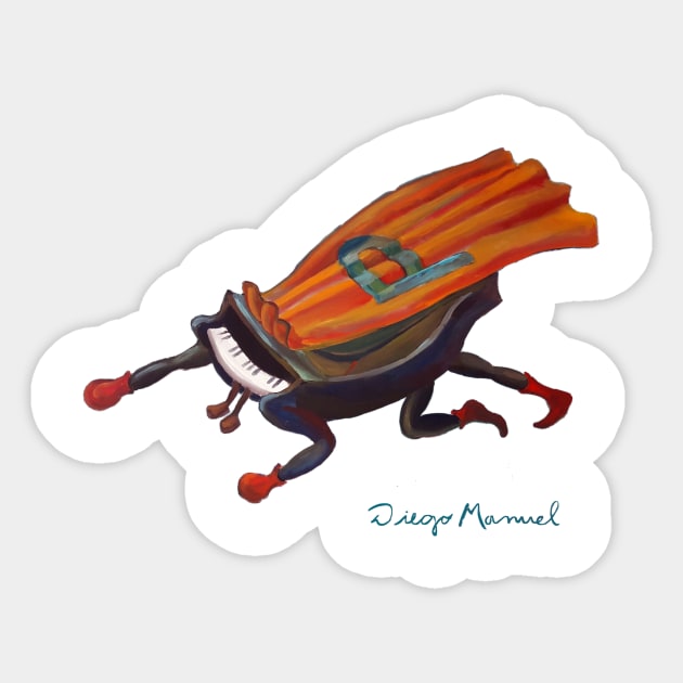 Super piano Sticker by diegomanuel